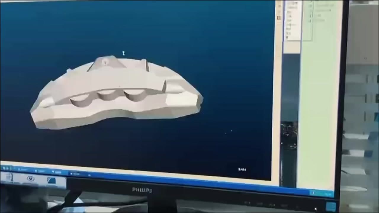Digital model shown during the decorative brake caliper cover project