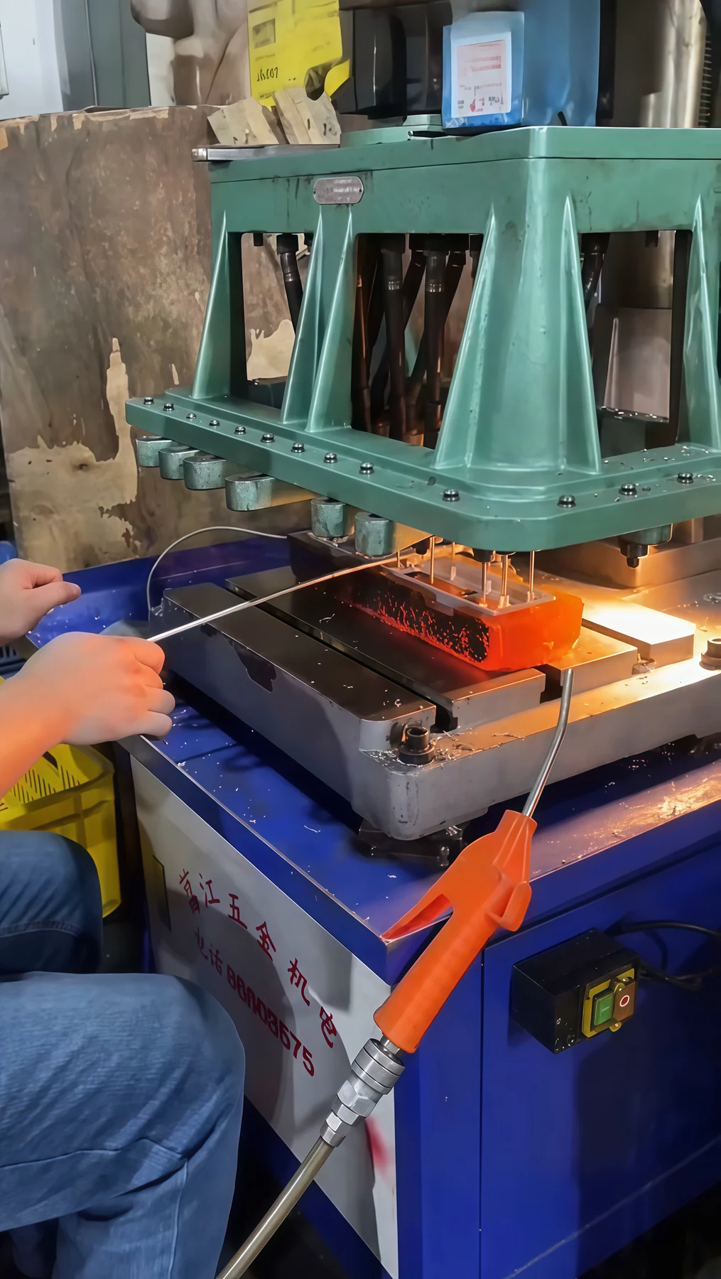 Drilling and tapping the fingerprint lock panel aluminum component at HSX
